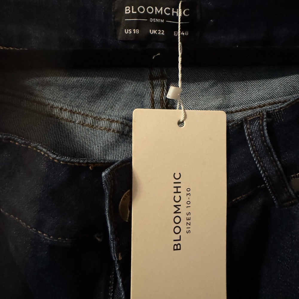 BloomChic Dark Indigo Denim Jeans with Tag